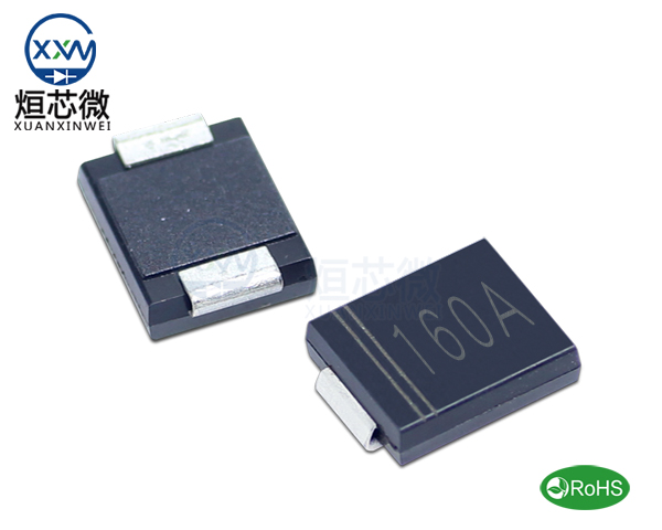 1.5SMC160A參數(shù),TVS二極管1.5SMC160A瞬態(tài)抑制二極管