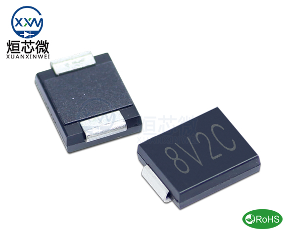1.5SMC8.2CA參數(shù),TVS二極管1.5SMC8.2CA瞬態(tài)抑制二極管