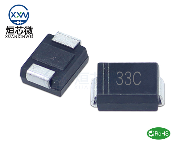 P6SMB33CA參數,TVS二極管P6SMB33CA瞬態(tài)(變)抑制二極管