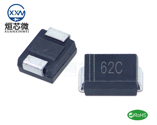 P6SMB62CA參數,TVS二極管P6SMB62CA瞬態(tài)(變)抑制二極管